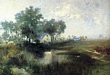 Misty Morning, Appaquogue by Thomas Moran